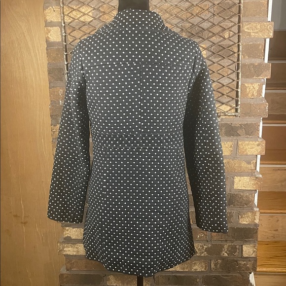 Cat & Jack Black and White Polka Dot Lined Coat 14/16 XL - Picture 5 of 5